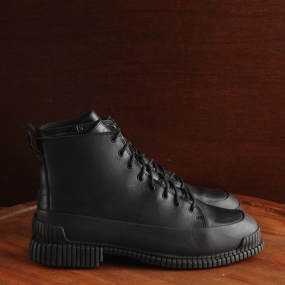 Camper Boots WMS SZ EU 40 US 9 BLK Pix Leather Combat Modern Preppy Lightweight